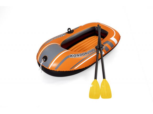 Надувная лодка одноместная Kondor 1000, 155х97 см + весла пластик., BESTWAY