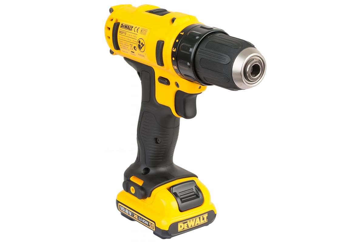 Шуруповерт аккумуляторный DeWalt DCD710D2-IN