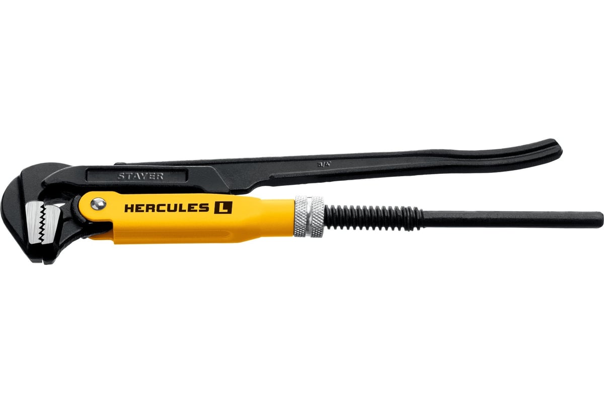 Ключ трубный рычажный STAYER, прямые губки, № 0,  3/4"