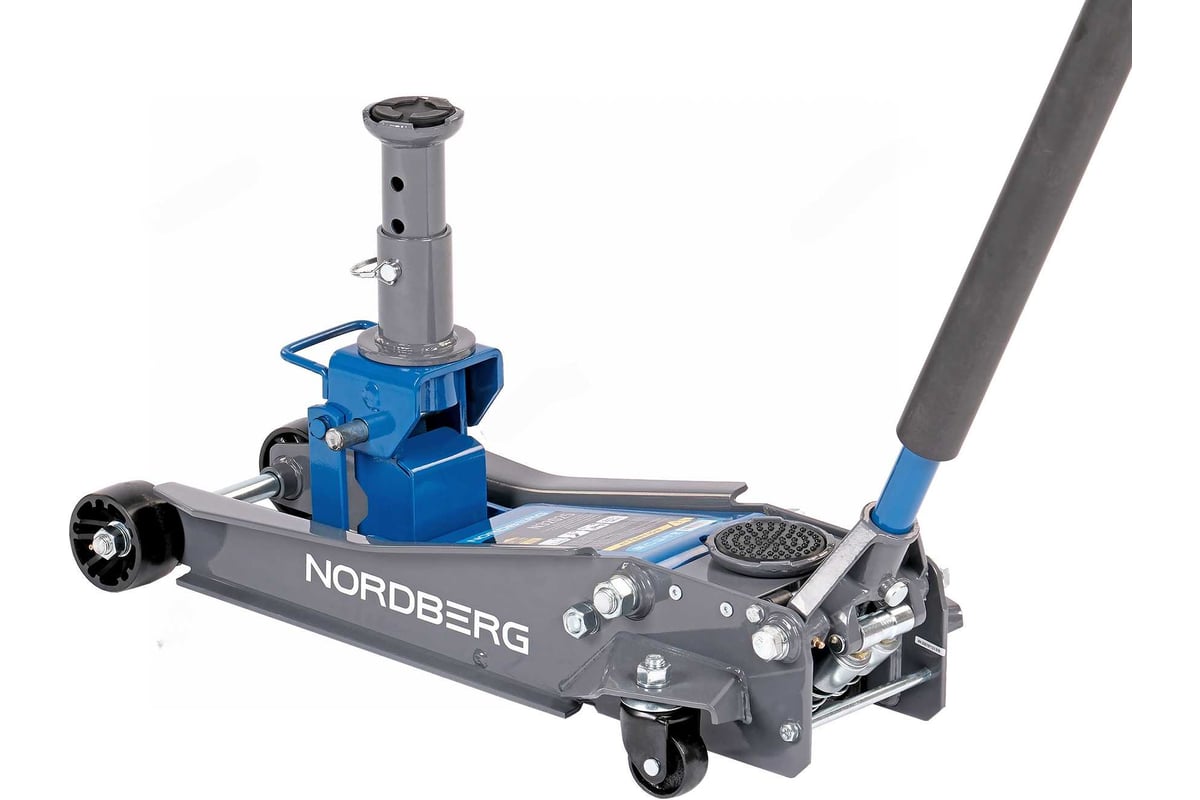 Домкрат подкатной 2 / 3 т с изменяемой высотой подхвата и регулируемой проставкой NORDBERG N32025