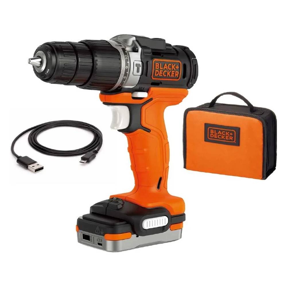 Шуруповерт аккумуляторный ударный B&D BDCHD12S1