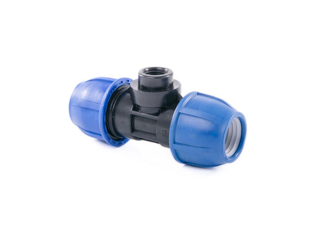 Тройник ПЭ вн. 32х1" РТП (Для ПЭ (полиэтиленовых) труб) (14531) (РосТурПласт)