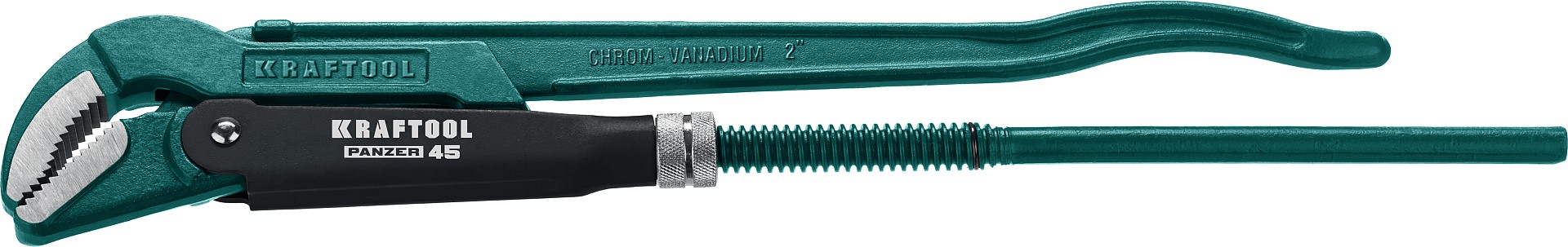 KRAFTOOL PANZER-45, №3, 2″, 580 мм, трубный ключ с изогнутыми губками (2735-20)