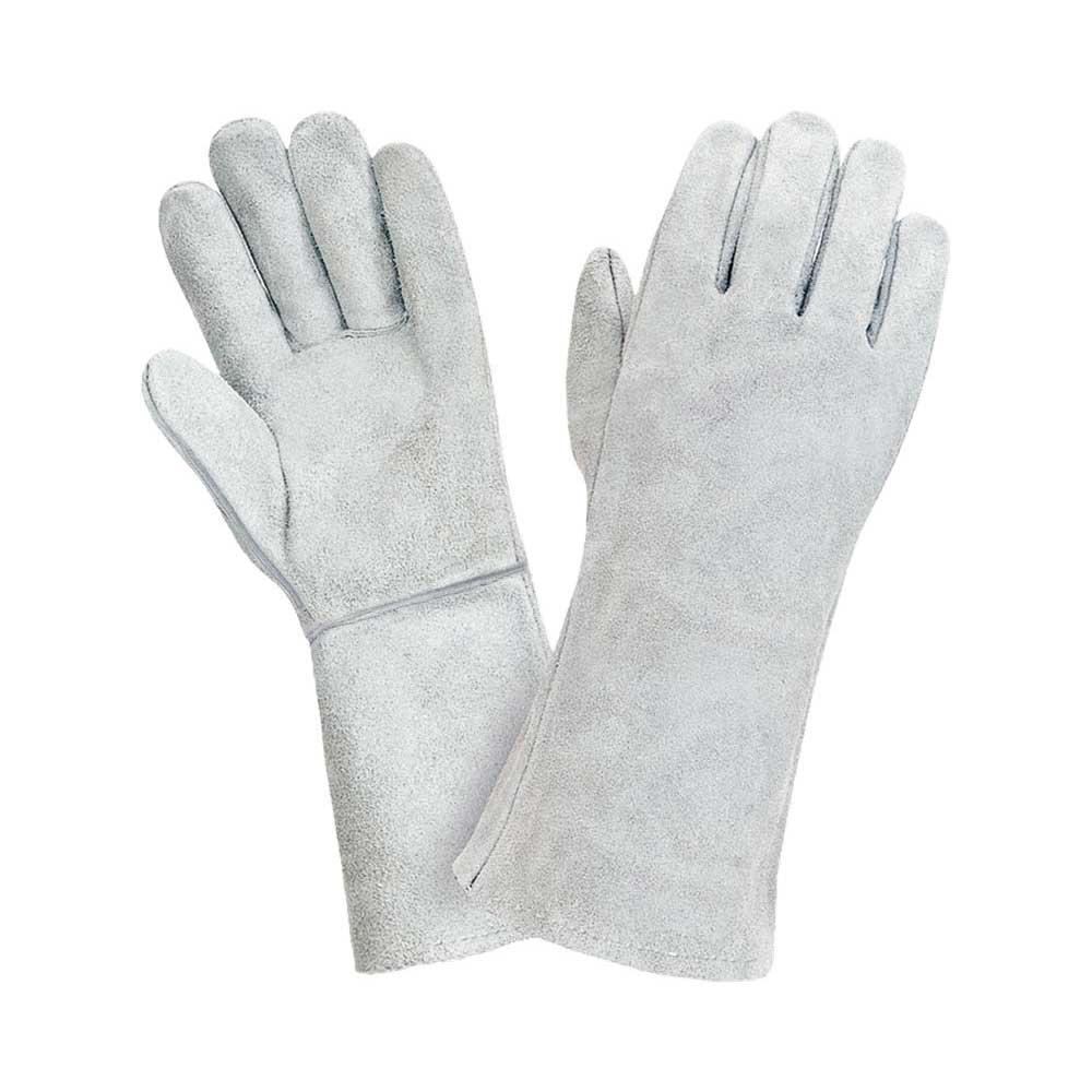 Краги спилковые комбинированные 5-палые Докер Люкс