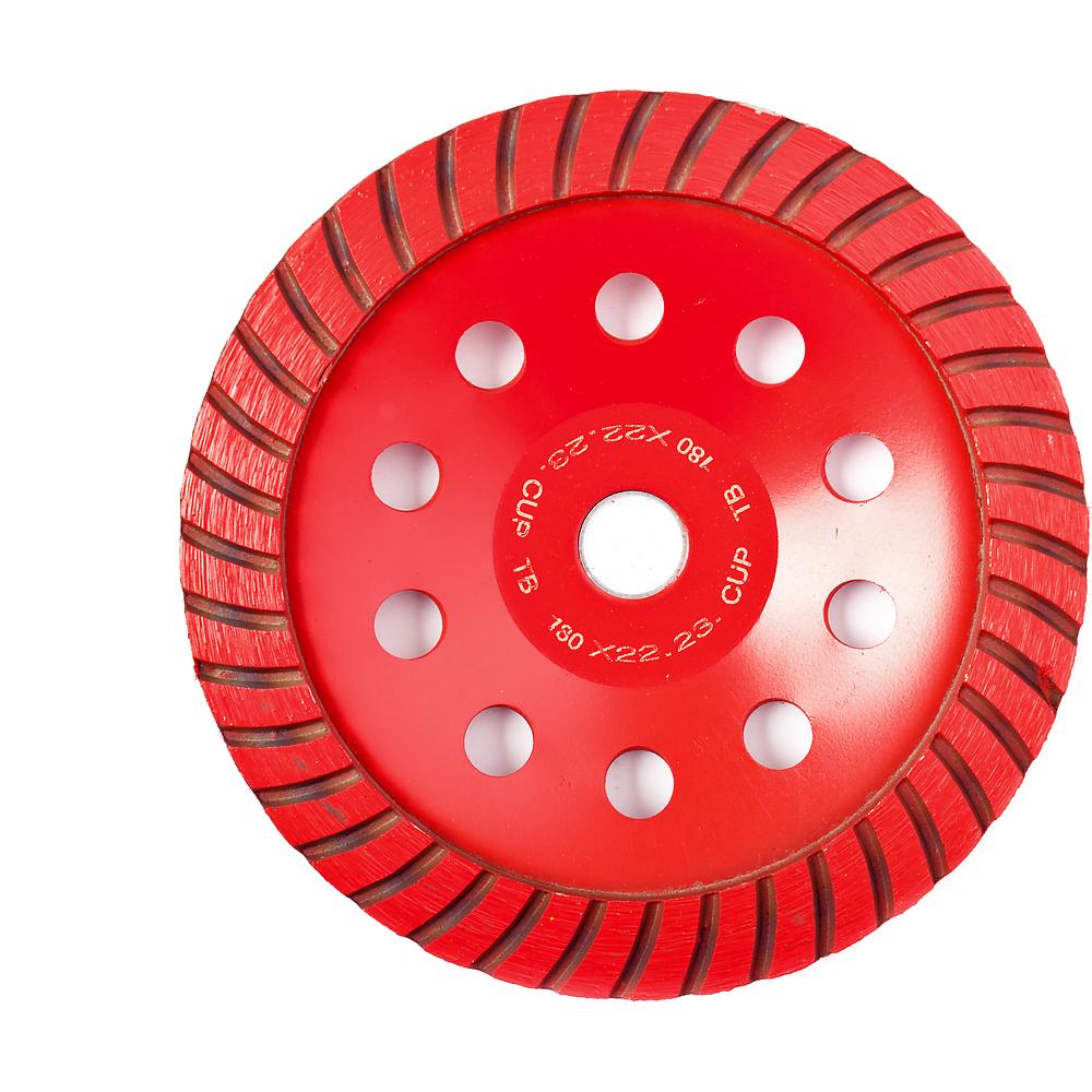 Чашка шлифовальная REDVERG алмазная TURBO 180 мм(900401)