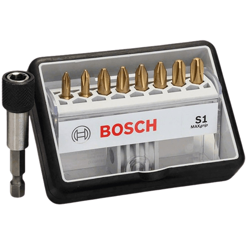 Набор бит Bosch 8шт TIN+держатель PH 25мм Robust Line (574)