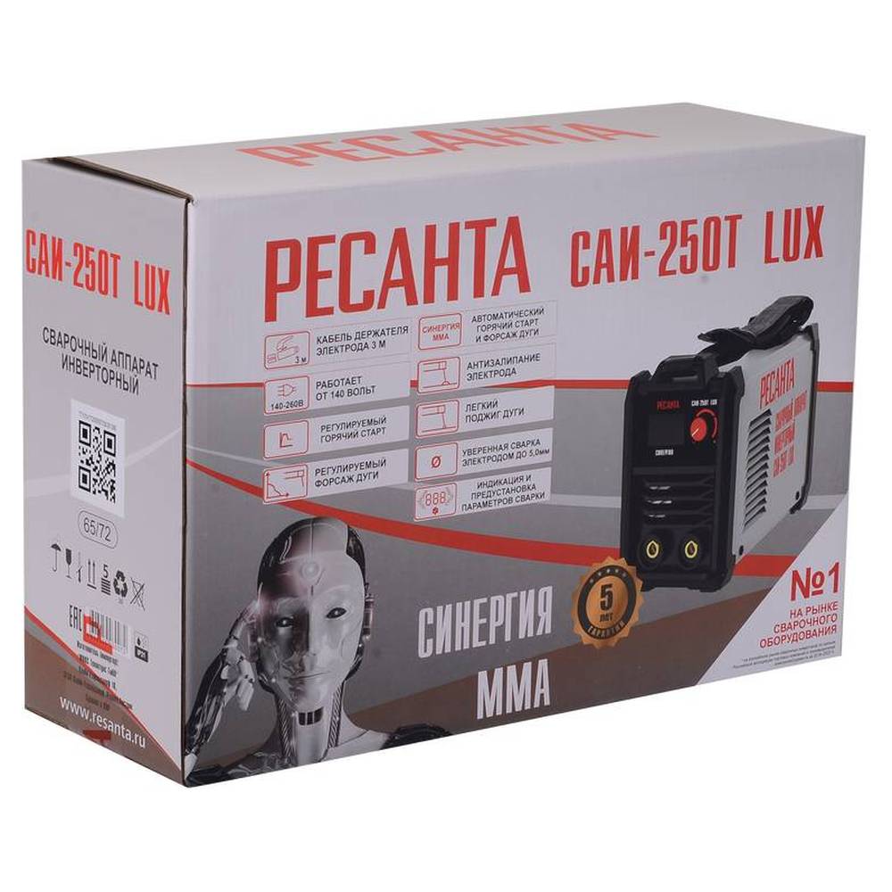 Аппарат сварочный инверторный Ресанта САИ 250Т LUX