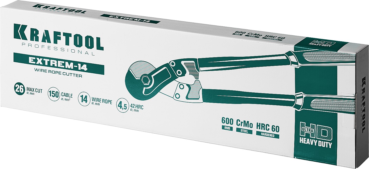 KRAFTOOL EXTREM-14, 600 мм, Профессиональный тросорез (23339-60)