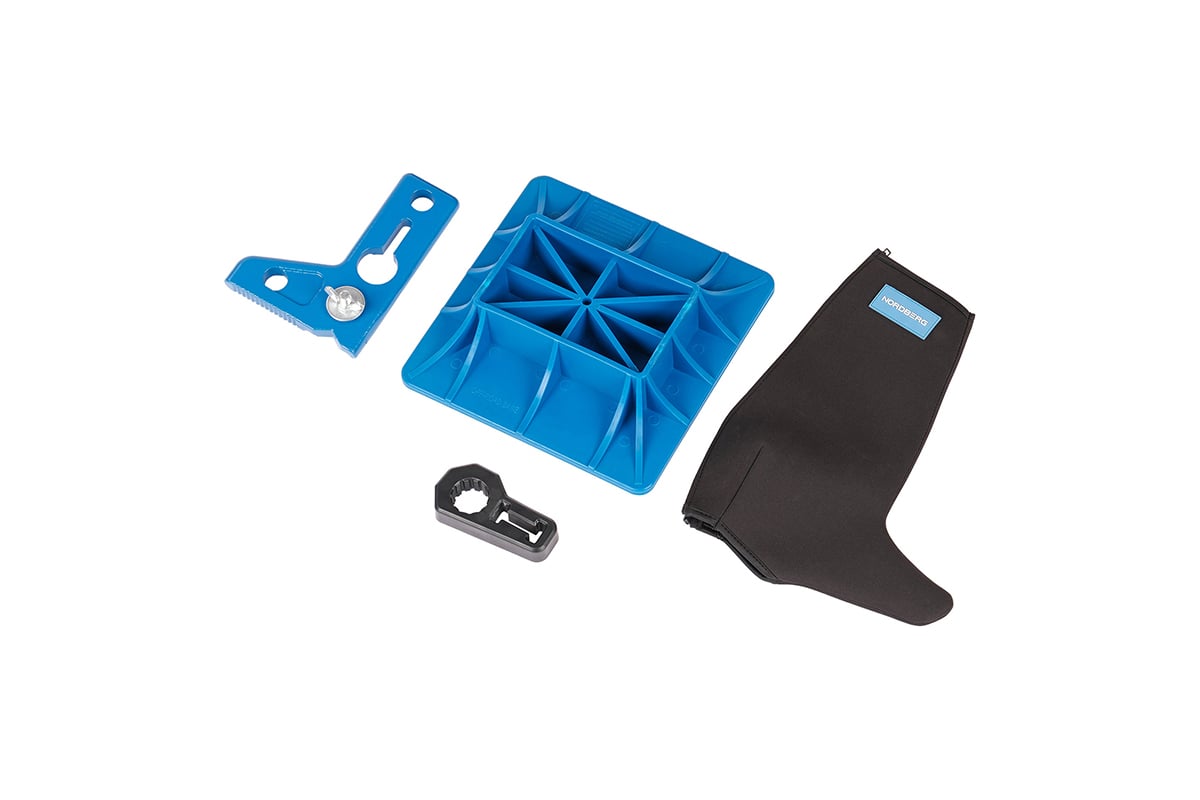 Реечный домкрат 3,5 т с держателем рукоятки и опорой в комплекте, 153 см NORDBERG N025