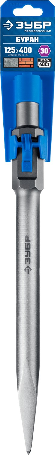 ЗУБР БУРАН, 600 мм, HEX 30, пикообразное зубило (29375-00-600)