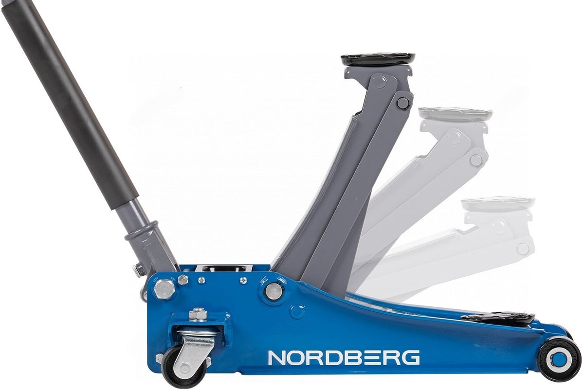 Домкрат подкатной 2,5 т с резиновой насадкой NORDBERG N32025E
