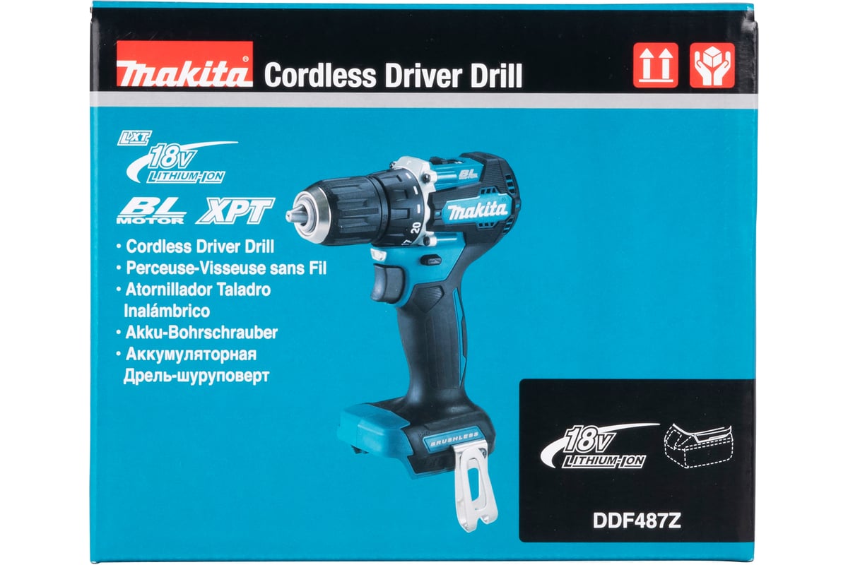 Шуруповерт аккумуляторный Makita DDF487Z (б/акк, б/ЗУ)