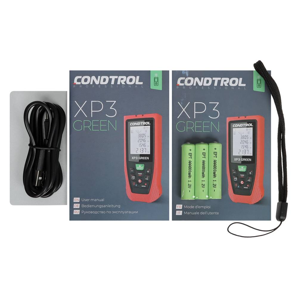 Измеритель длины лазерный CONDTROL XP3  Green, 120 m