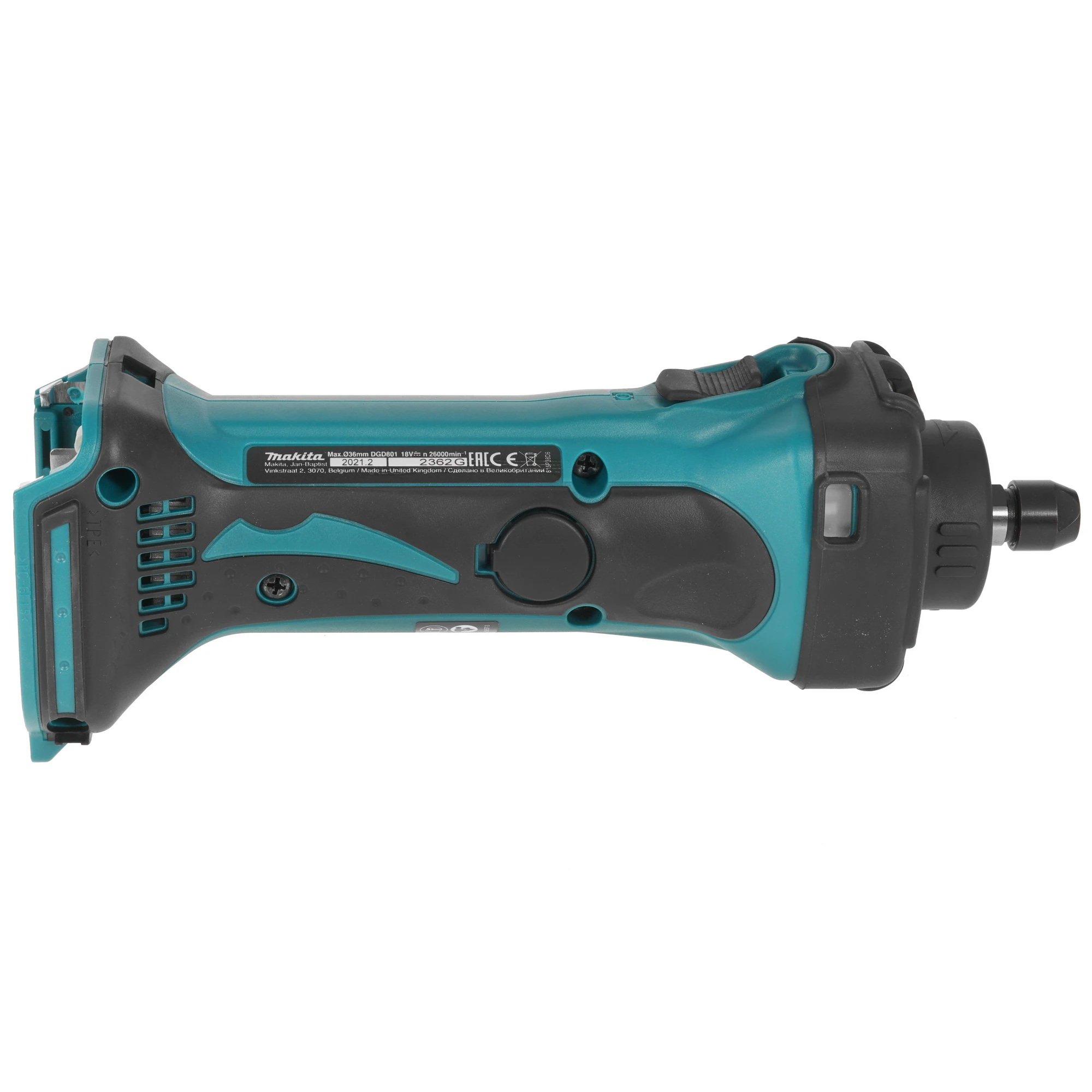 Машина прямая шлифовальная Makita DGD801Z (без акк, без з/у)