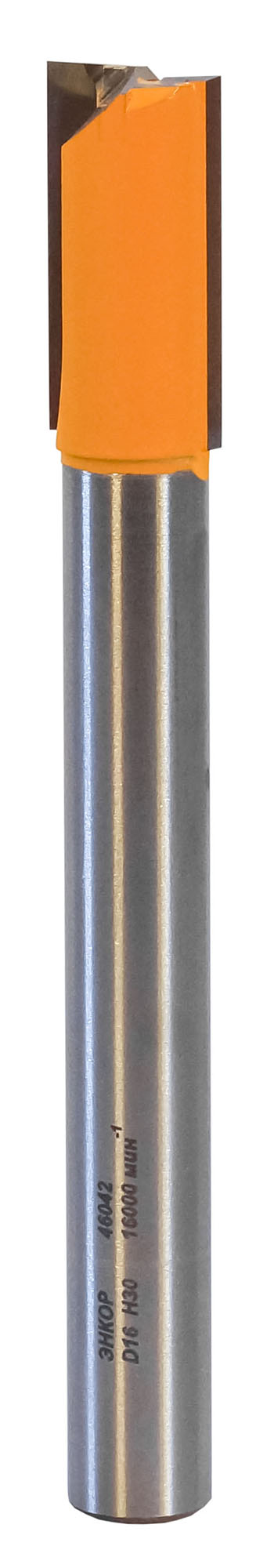 Фреза пазовая прямая (Ø 16х30x120 мм; хвостовик 12 мм) Энкор (46042)
