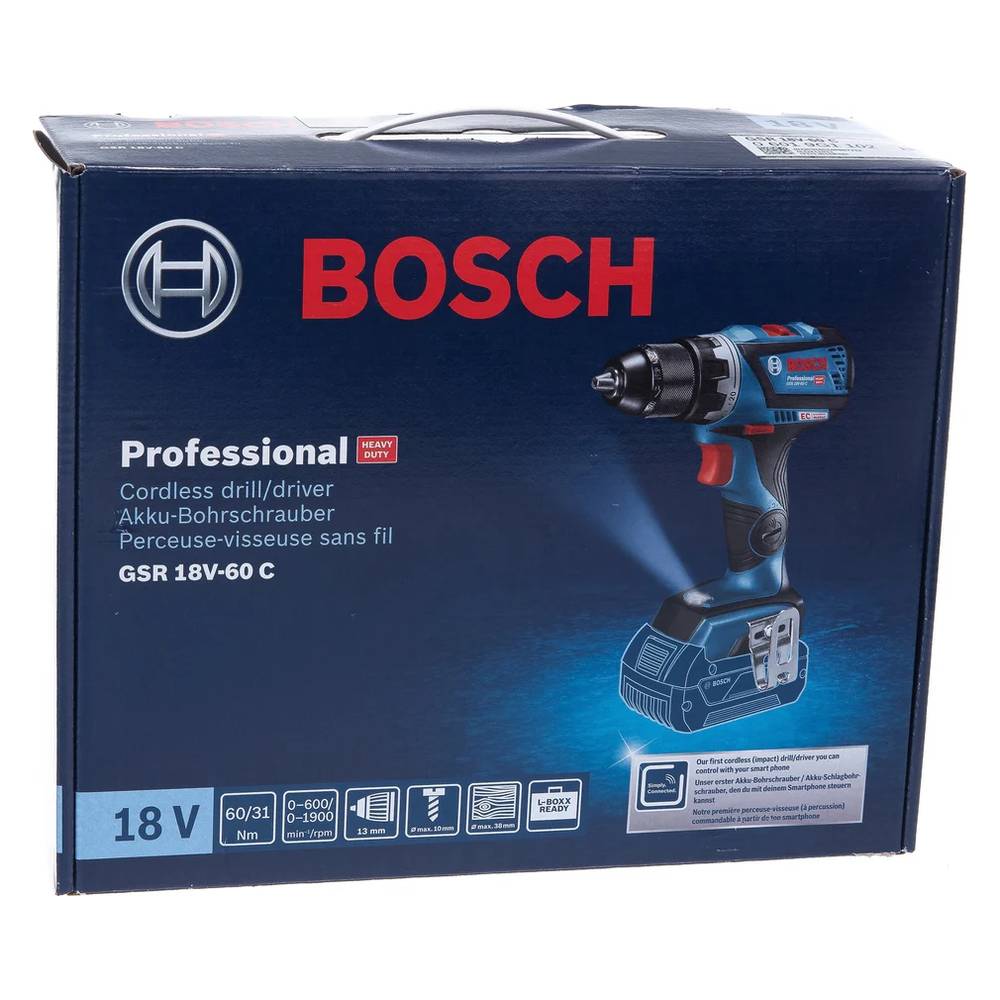 Шуруповерт аккумуляторный Bosch GSR 18V-60 C