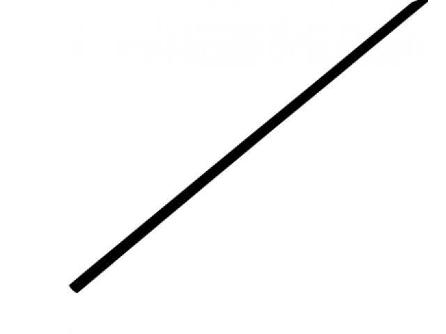 Термоусадочная трубка 3,0 / 1,5 мм, черная (упак. 50 шт. по 1 м) REXANT (20-3006)