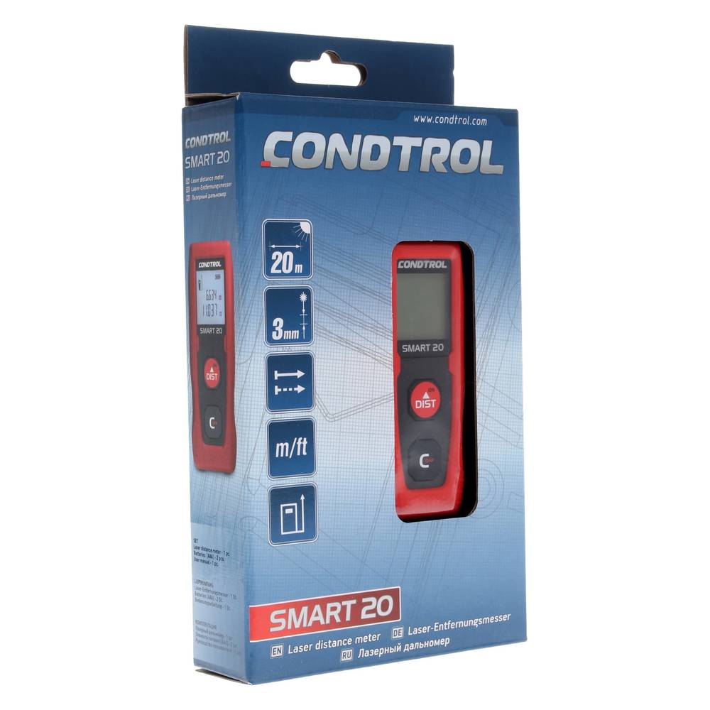 Измеритель длины лазерный CONDTROL Smart 20
