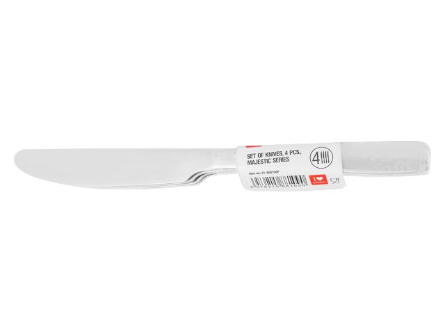 Набор ножей столовых, 4 шт., нержавеющая сталь, серия Grace glossy, PERFECTO LINEA (21-400100P)