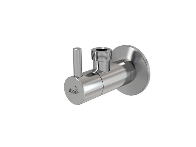 Угловой вентиль с фильтром 1/2"х1/2", Alcaplast
