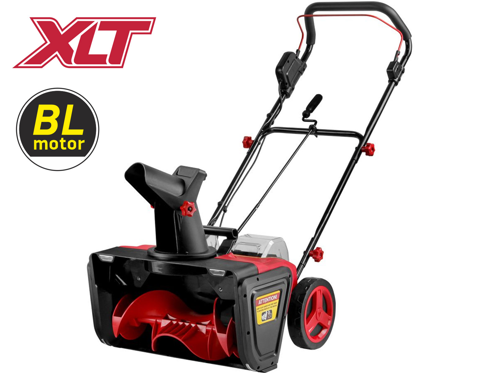 Аккум. снегоуборщик WORTEX CST 5036 в кор. ALL1 SOLO XLT БЕСЩЕТ., 36 В, ширина 50 см (глубина 25 см, дальность выброса 7 м, фары, с рег.желоба) (13347