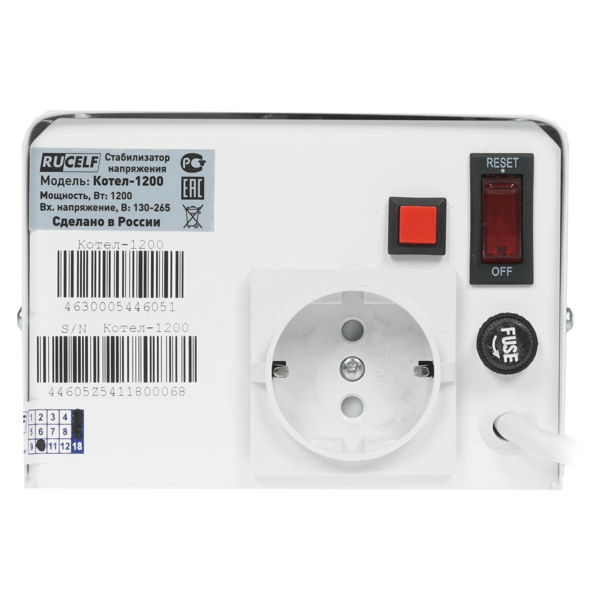 Стабилизатор напряжения КОТЕЛ-1200 релейный