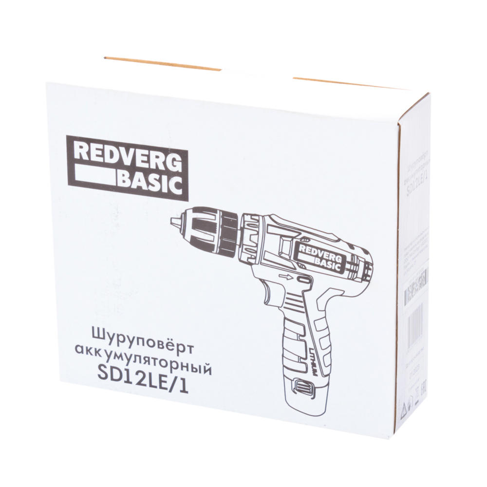 Шуруповерт аккумуляторный REDVERG Basic SD12LE/1