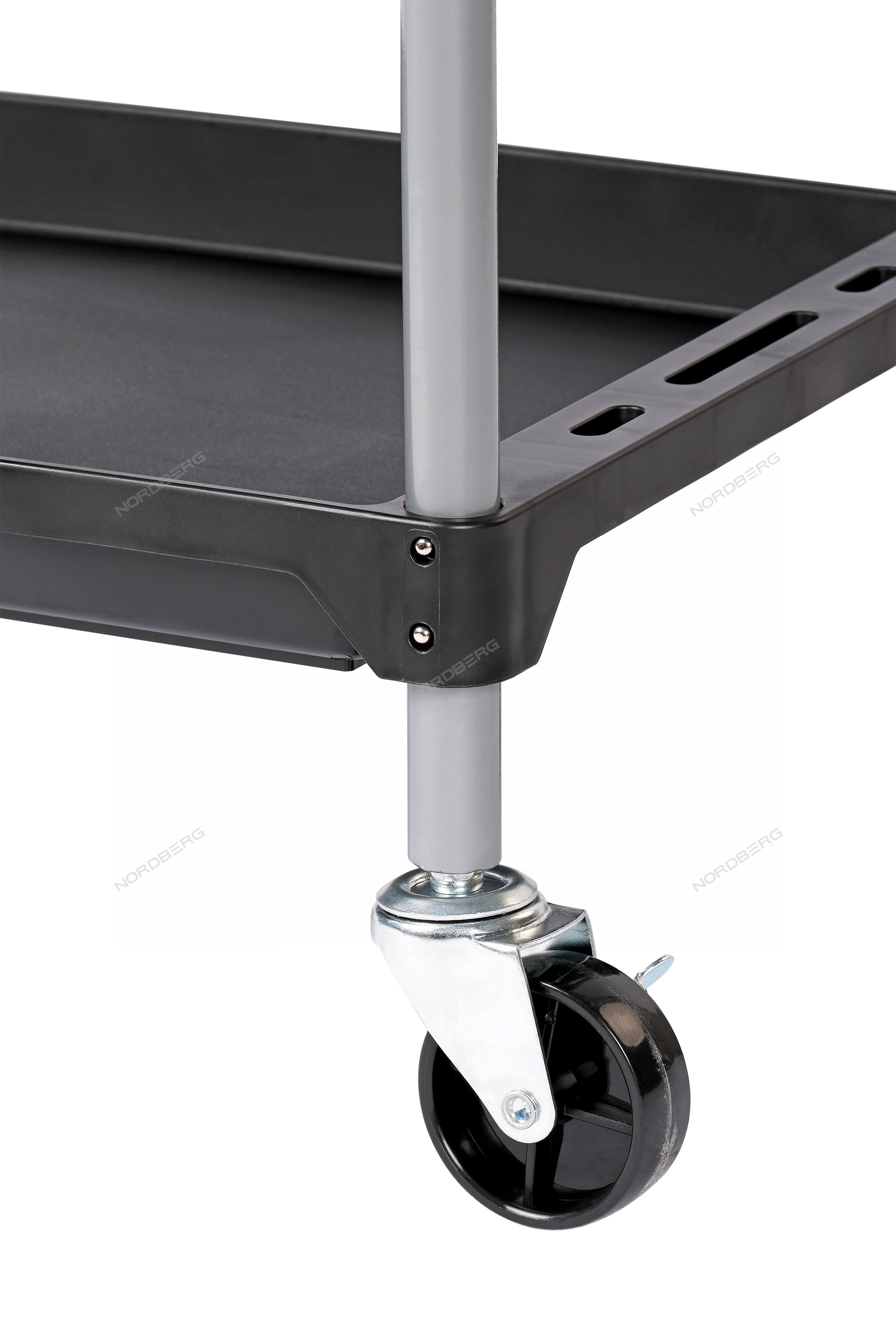 Тележка инструментальная, 3 пластиковые полки NORDBERG T12