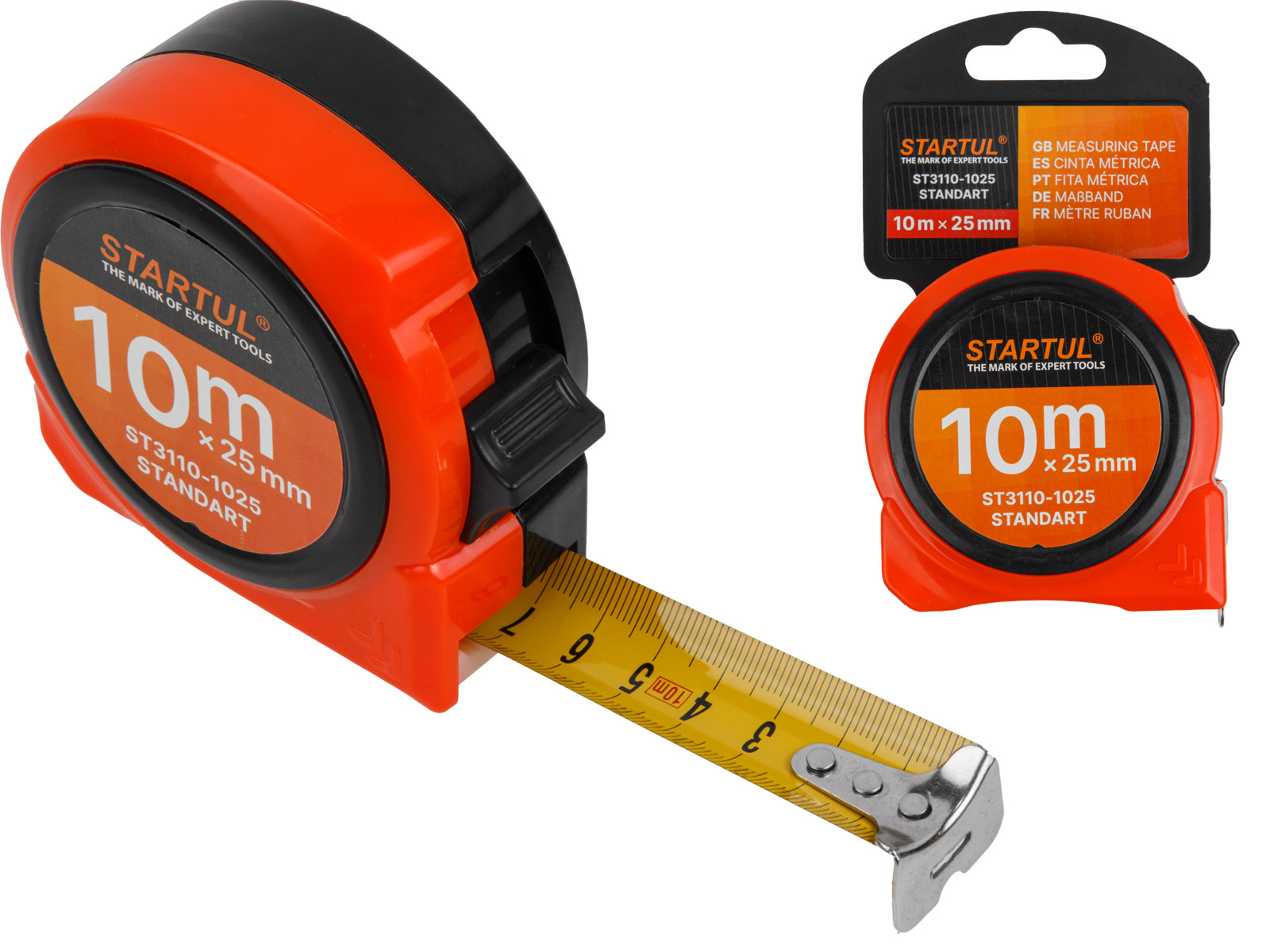 Рулетка 10м/25мм STARTUL STANDART (ST3110-1025)