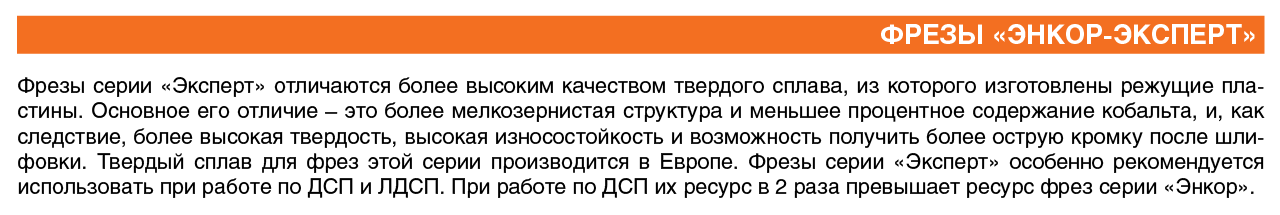 Фреза кромочная прямая (19х25.4 мм; хвостовик 12 мм) по ДСП Энкор (28058)
