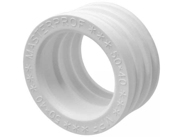Манжета D50х40 удлин. белая (ИС.131688) (MASTERPROF)