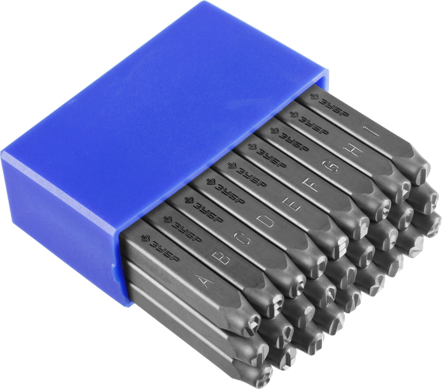 ЗУБР 5 мм, латиница, штамповочные буквенные клейма, Профессионал (21505-05)