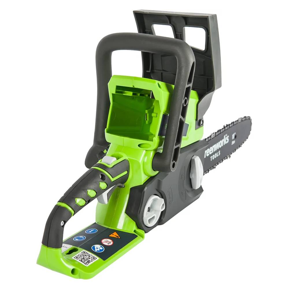 Пила цепная аккумуляторная Greenworks G24CS25 АКБ G-24 (АКБ 2 А.ч; ЗУ)
