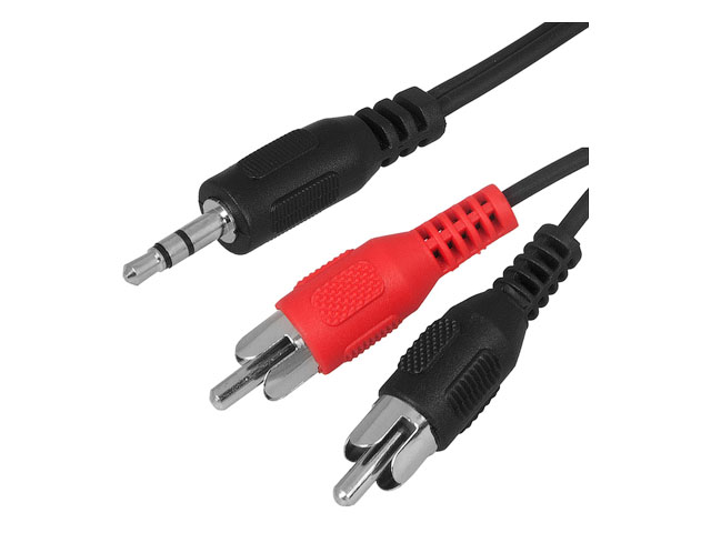 Шнур стерео 3,5 мм - 2 RCA, 1.5 м (10 шт./уп.) REXANT