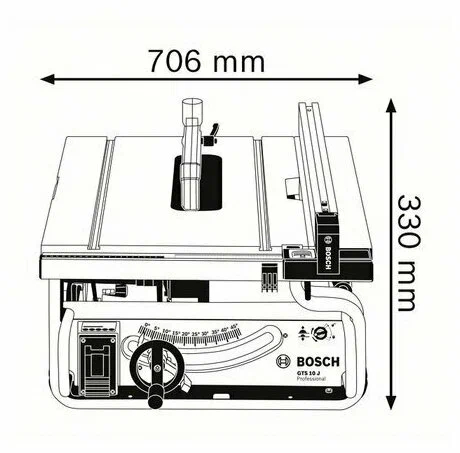 Пила настольная GTS 10 J Bosch