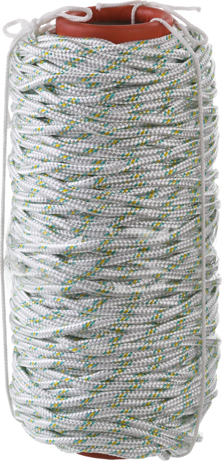 СИБИН d 6 мм, 16-прядный, 100 м, плетеный, с сердечником, капроновый фал (50220-06)