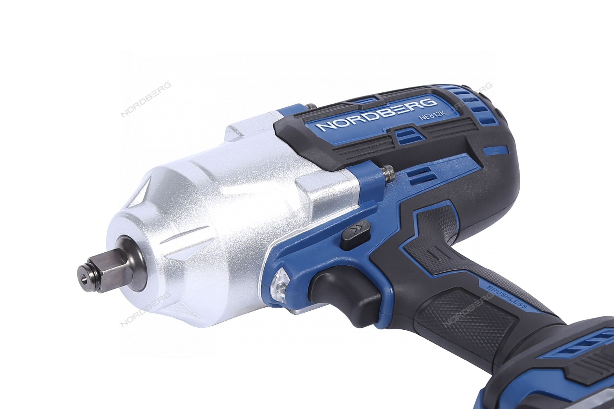 Гайковерт аккумуляторный, 1/2", 20 В, 1700 Нм, 2 аккумулятора 6 A и зарядное устройство, в кейсе NORDBERG NE812K