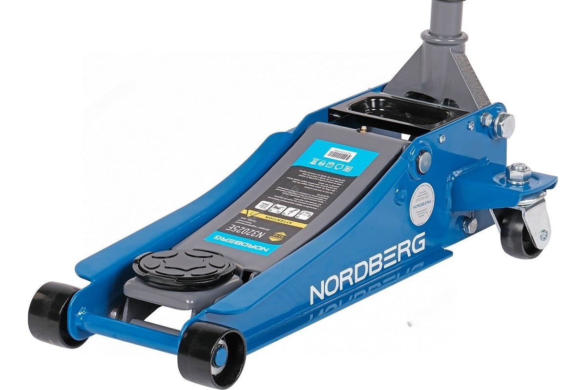 Домкрат подкатной 2,5 т с резиновой насадкой NORDBERG N32025E