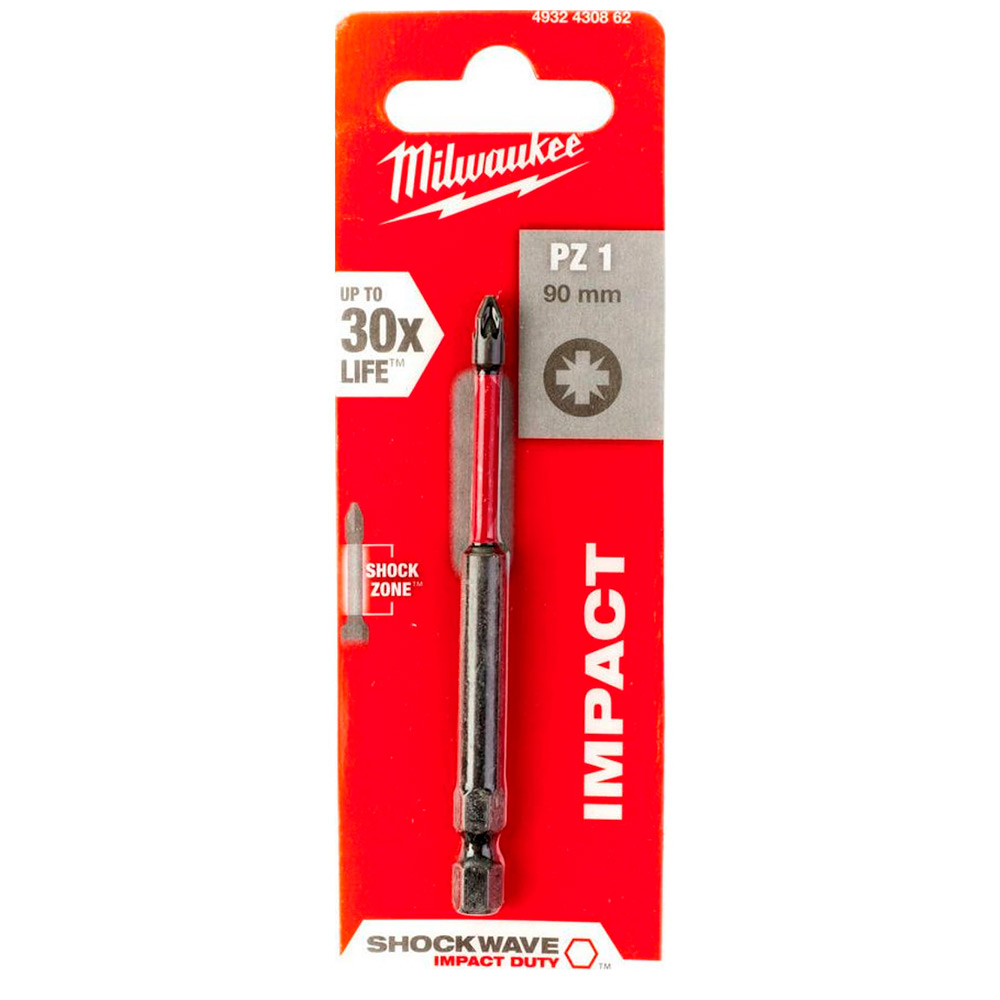 Бита Milwaukee SHOCKWAVE PZ1х90 (862)