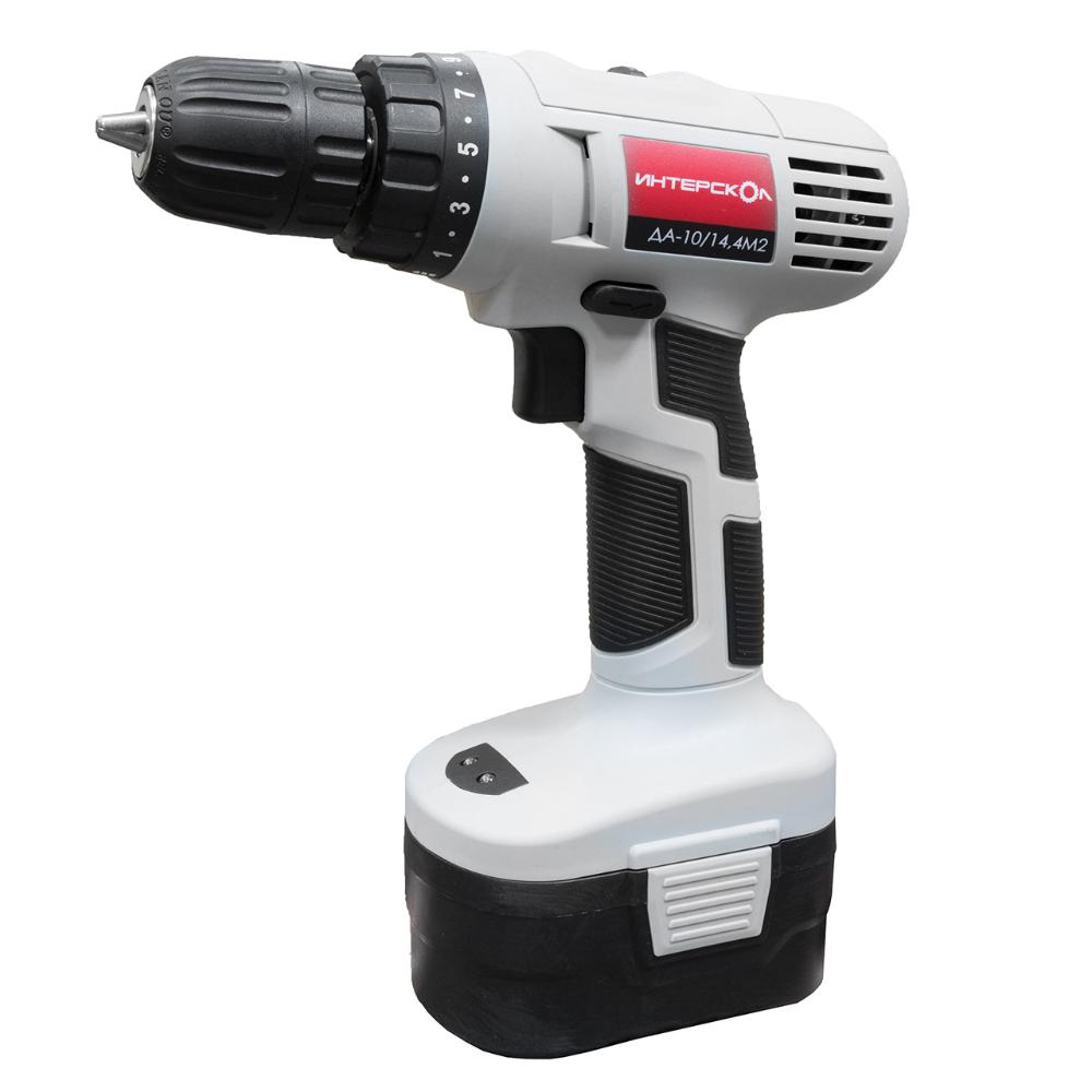 Шуруповерт аккумуляторный ИНТЕРСКОЛ  ДА-10/14,4М2