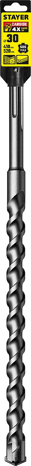 STAYER Hercules-4Х, 30 x 410/520 мм, SDS-max бур, Professional (29370-410-30)