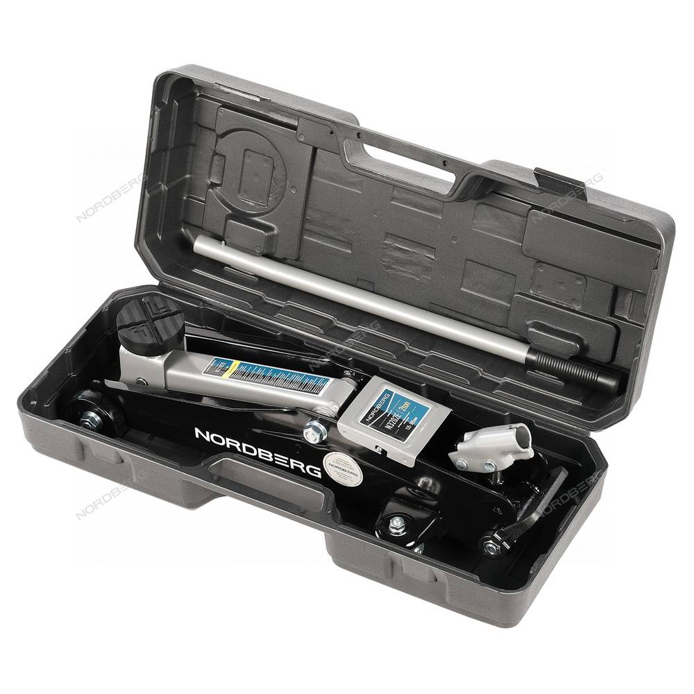Домкрат подкатной в кейсе NORDBERG N3202EC  2 т