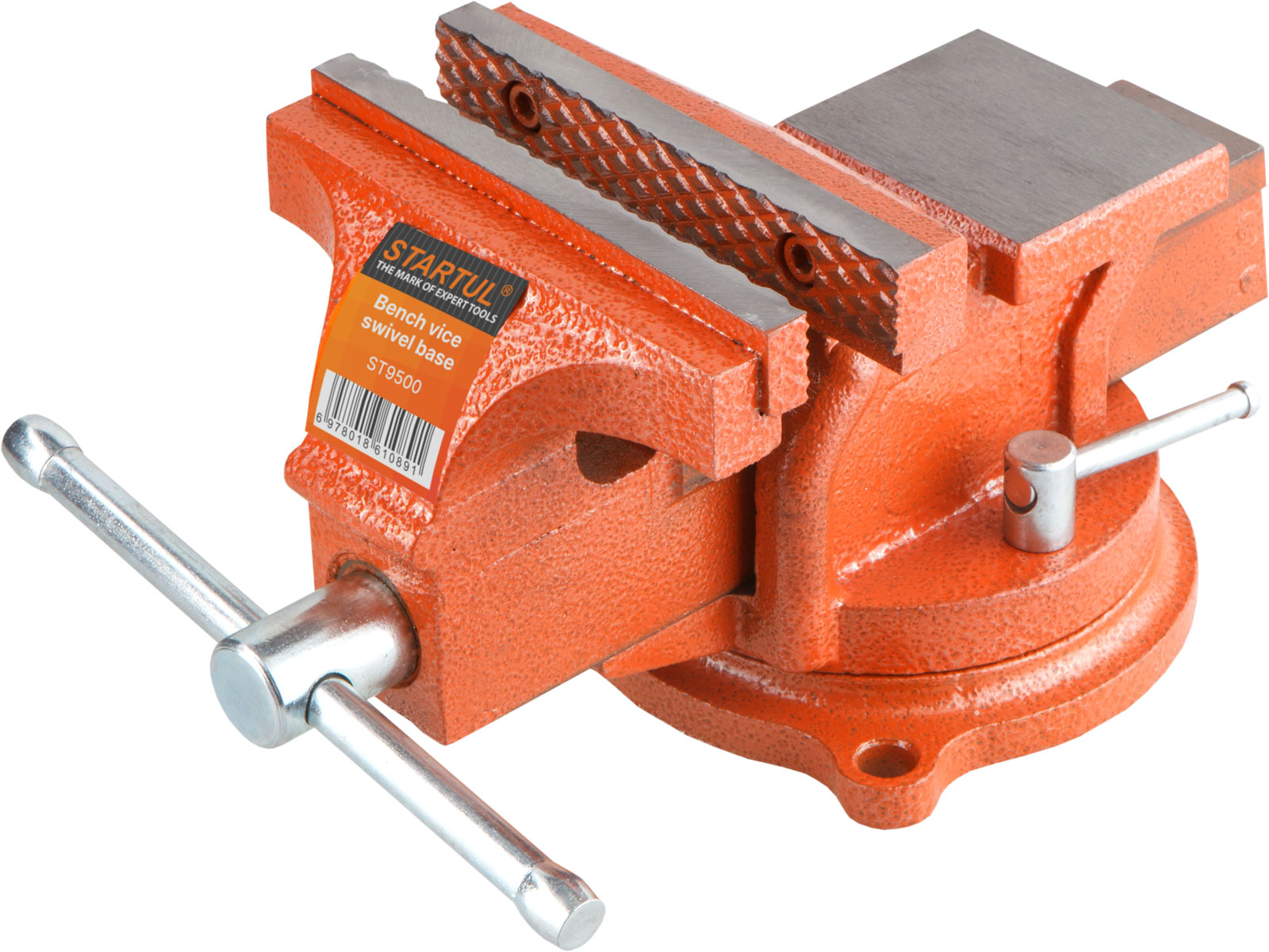 Тиски 200мм слесарные, поворотные STARTUL MASTER (ST9500-200)