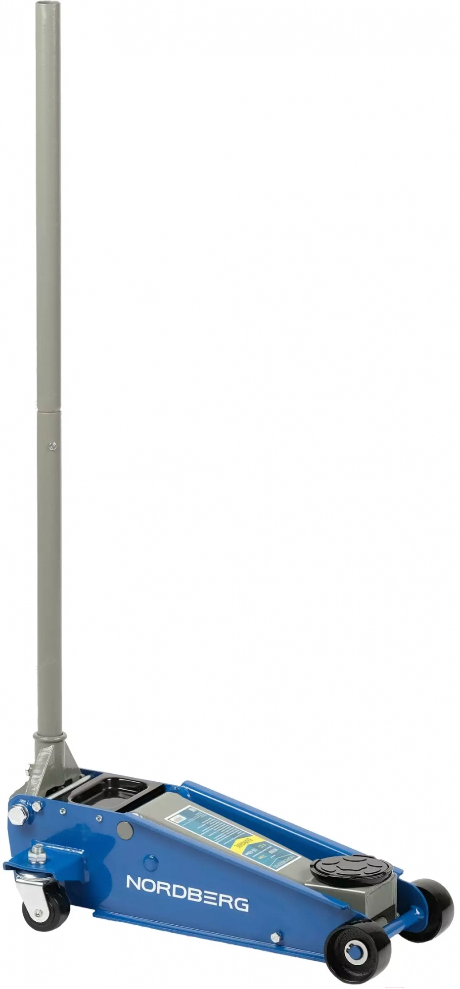 Домкрат подкатной 3 т с резиновой насадкой, быстрый подъем NORDBERG N32030