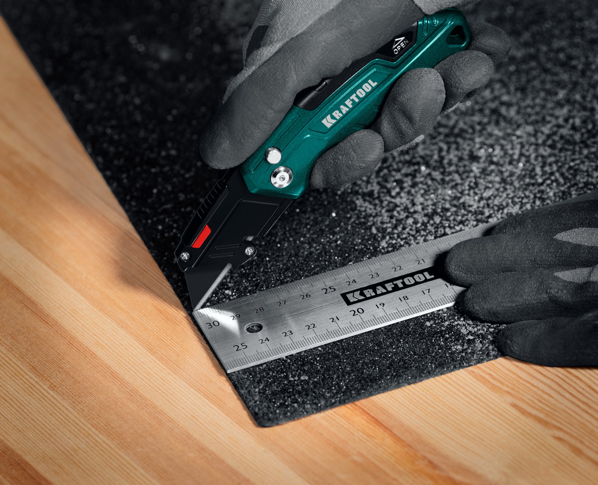 KRAFTOOL BlackMax-A24, 10 шт, трапециевидные лезвия (09624-S10)