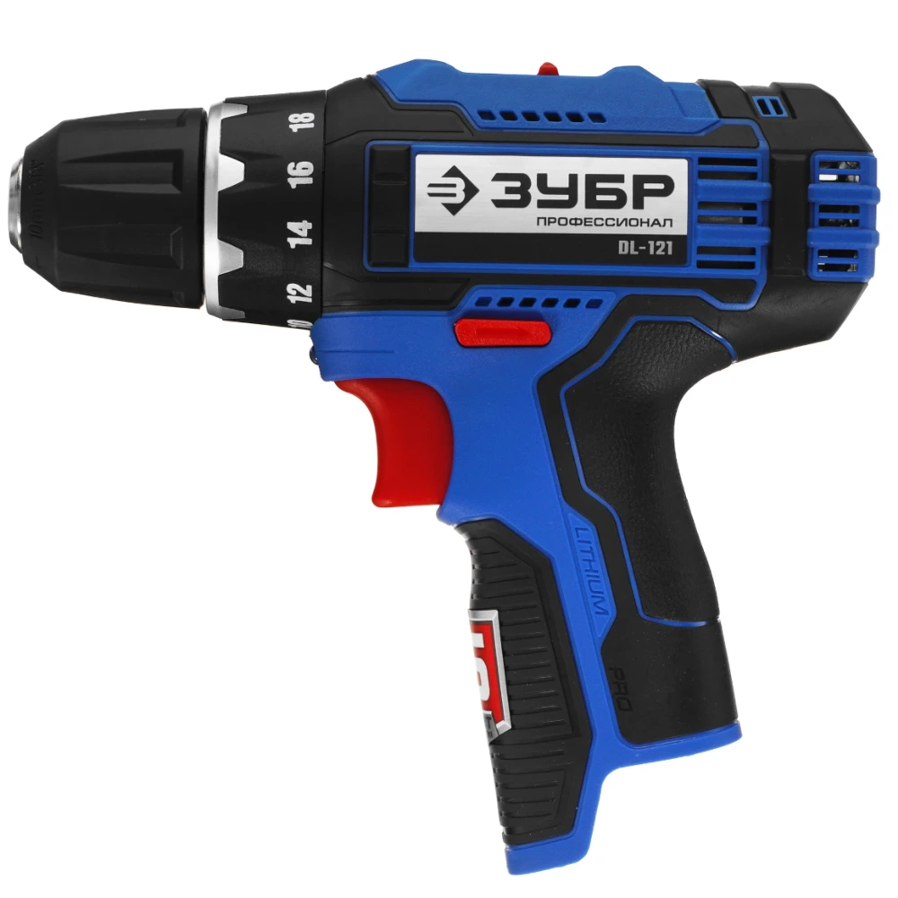Дрель-шуруповерт ЗУБР DL-121-42 12 В, 40 Н·м, 2 АКБ тип Т7 (4 А·ч) сумка