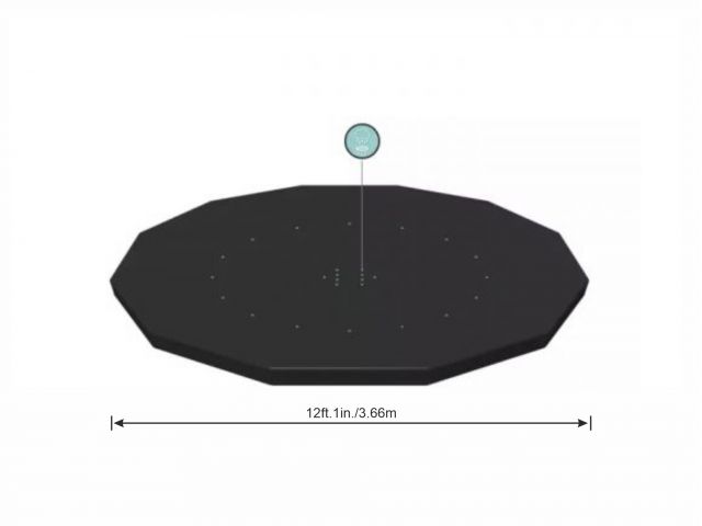 Тент-чехол для бассейна 366 cм, BESTWAY