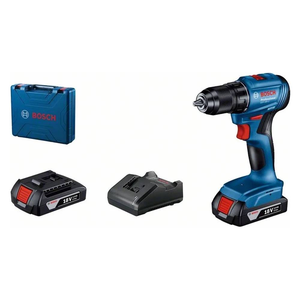 Шуруповерт аккумуляторный Bosch GSR 185-LI(2ач)