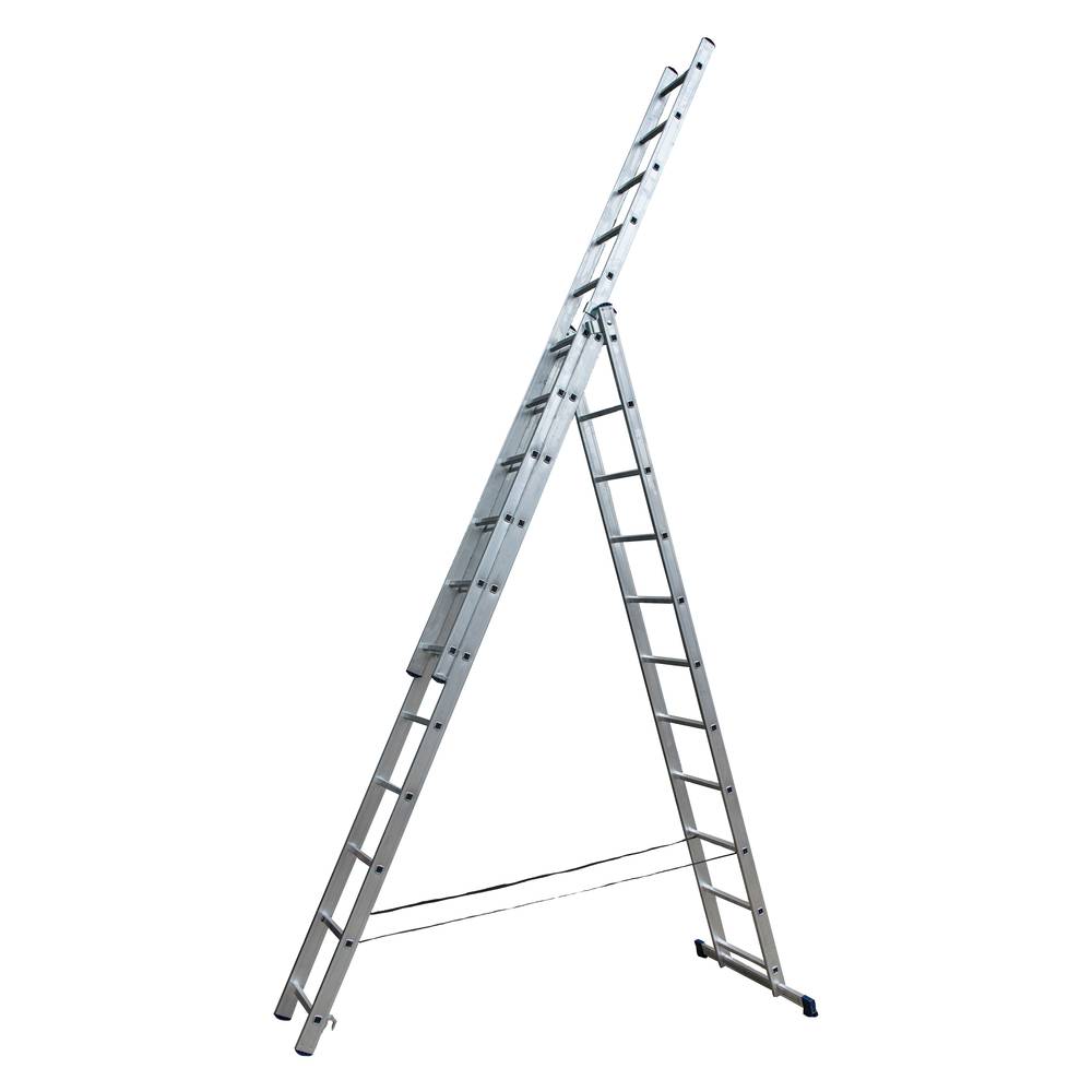 Лестница трехсекционная универсальная STAIRS 11 ступеней AL311