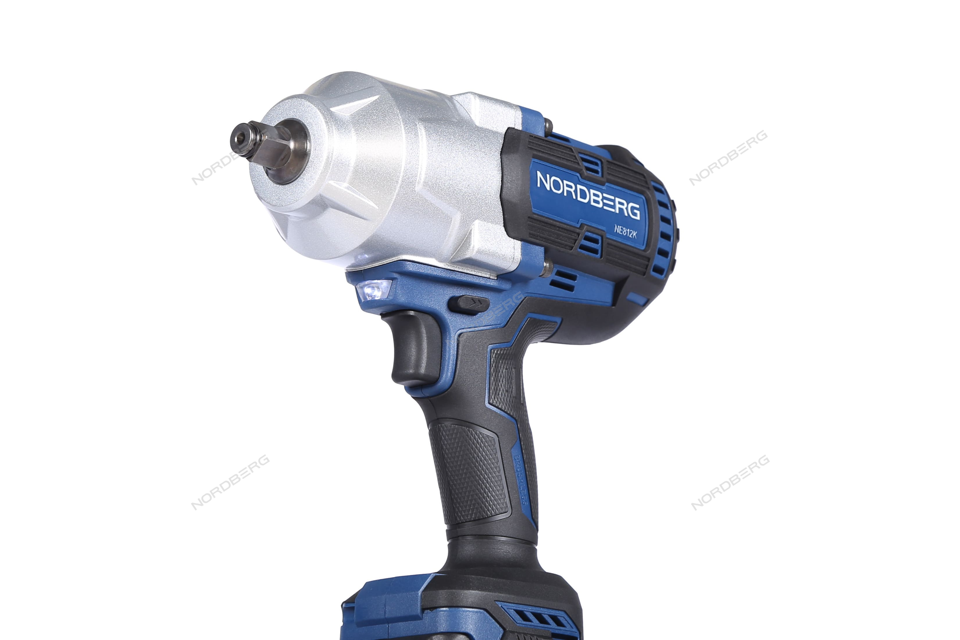 Гайковерт аккумуляторный, 1/2", 20 В, 1700 Нм, 2 аккумулятора 6 A и зарядное устройство, в кейсе NORDBERG NE812K